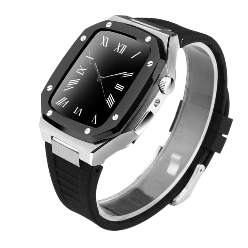 Mod Kit Apple Watch boîtier métal luxe pour transformer votre iWatch 8 7 6 SE en chronographe