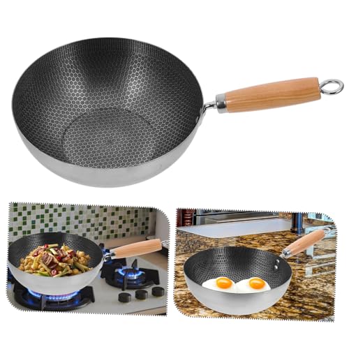 Sartén Wok Antiadherente de Acero Inoxidable 1.43 lb miniatura 4