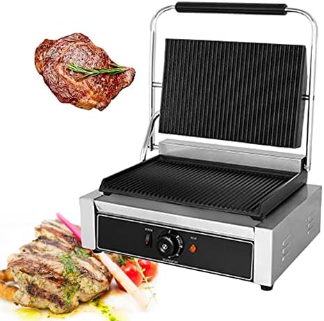 Stainless Steel Electric Griddle Hot Plate, Adjustable Heavy Duty Nonstick Countertop Grill for Home Barbecue & Commercial Cooking, Perfect for Pancakes & Burgers