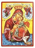 VIRGEN E NIÑO, BESANTE DULCE, DEL MAR - Icono ortodoxo bizantino griego