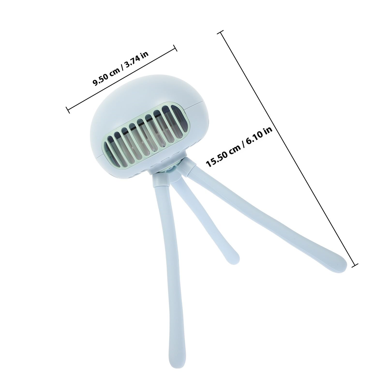 Ventilador Portátil para Cochecito Trípode Flexible y Oscilación