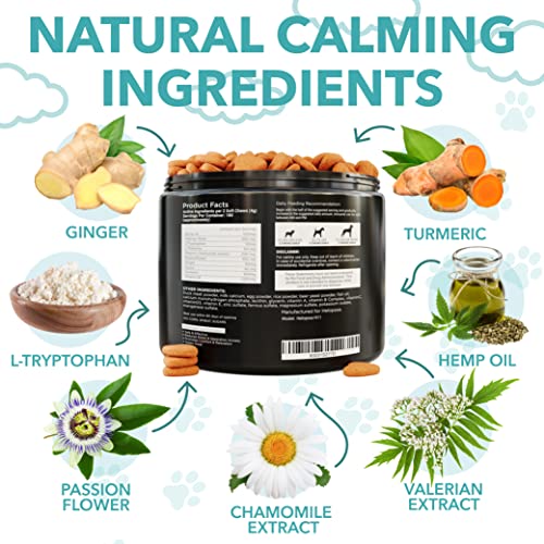 Hemp Calming Chews for Dogs with Anxiety and Stress - 180 Soft Dog Calming Treats - Dog Anxiety Relief - Storms, Barking… - Image 3