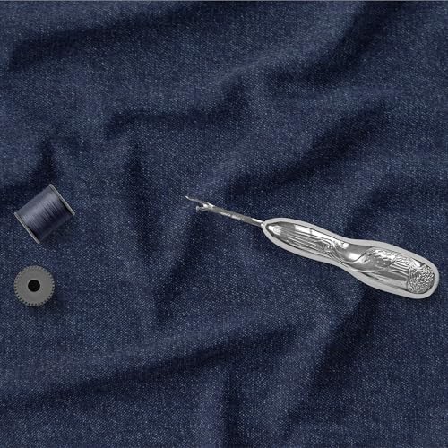 Image of BIGREAMS Unstitched Yarn Dyed Pure Cotton Denim Shirt Fabric - 58 inch Wide