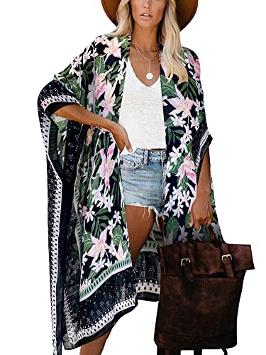 Image of Moss Rose Women Summer Bikini Kimono Bathing Suit Cover Ups for Swimwear