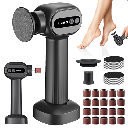 2 In 1 Hornhautentferner Elektrisch, Elektrischer Hornhautentferner, 6 Einstellbare Geschwindigkeit, Wiederaufladbarer Hornhaut Entfernen Fuß Für Rissige Fersen Hornhaut Abgestorbener