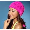 Swimming cap HLAdulti Cuffia Cuffia Stereo con I Capelli Lunghi Spa Tappo Nuotata Colore Solido Orecchio Petalo, Rose Red,Rose Red