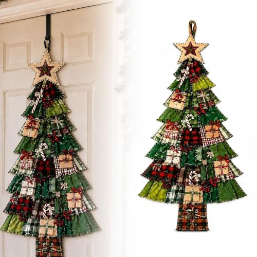 DIY Oversized Patchwork Christmas Tree Door Hanging Kit，A