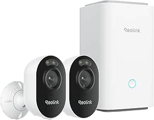 Reolink Home Hub with 2×Lumus, All-in-one Security Camera System, 2K Plug-in Wi-Fi, 256GB MicroSD Included, Max 512GB×2, Smart Detection, Anti-Theft Encryption, Offline Recording asin的图片
