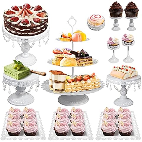 12 Stüke Tortenständer Kuchenständer aus Hochwertigem Eisen Cover
