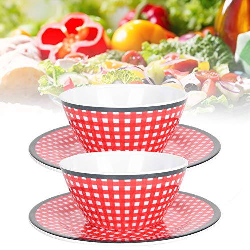 Servies Serviesets, mooie en praktische 4-delige dinerset, slakomset voor restaurant, hotel, theehuis buiten, auto, thuis, coffeeshop - Image 3