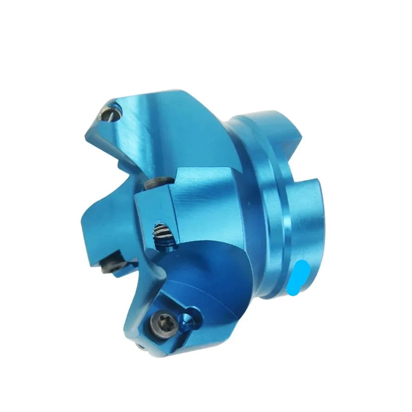45° KM12 Aluminum Face Milling Cutter Head, Compatible with SEKT1204 Carbide Inserts for CNC Milling(KM12-100-27-6T)