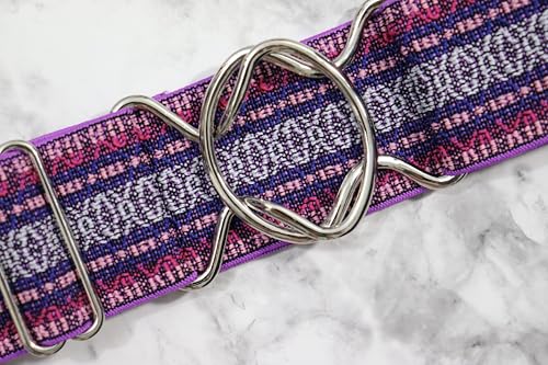 2 inch Equestrian Elastic Belt with snaffle bit, circle or surcingle buckle.3