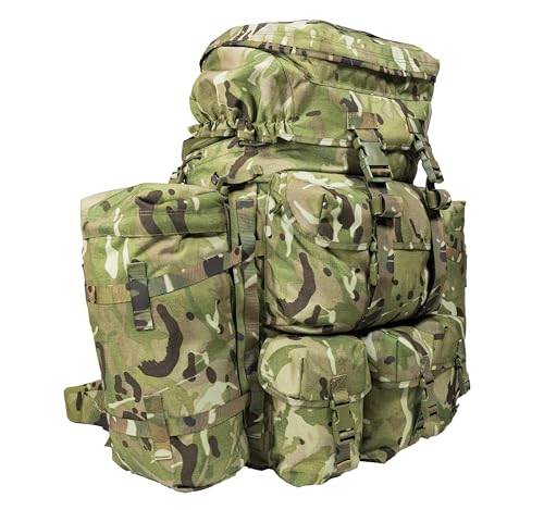 Kitpimp Zaino Pathfinder Bergen Mk2 MTP Bergen da 150 litri - MTP - Il vero zaino di uno spartano, Mimetico, L