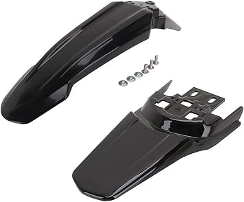 Front + Rear Mudguards Fender Protector for Sur-Ron Sur Ron Light Bee Dirt Bike Motorcycle Accessories, Black 2Pcs, 500250032
