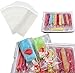 Miaowoof 200PCS Popsicle Bags Sealable, Ice Pop Bags For Ice Cream, Self-adhesive Clear Popsicle Wrappers, 6.3
