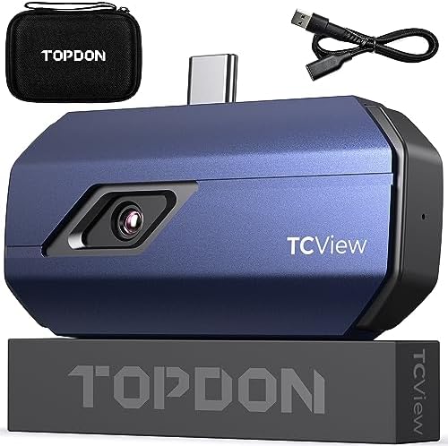 TOPDON Thermal Camera TC001 Android, 512x384 TISR Resolution, -20℃-550℃
