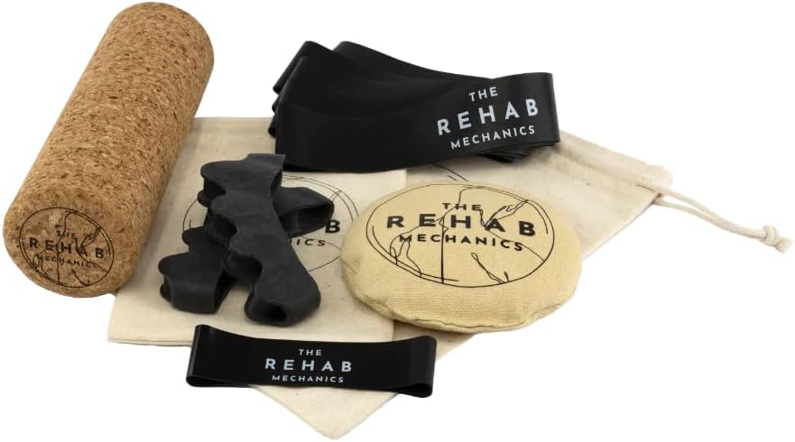 Foot Essentials Kit – Complete Foot Health Bundle with Mini Cork Roller, Strength Bands, Toe Bean Bag, Toe Spacer & Big Toe Band for Foot Pain Relief, Mobility, Strength & Balance