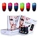 Produktbild UV Nagellack LED Set Gel Gellack Set Soak Off UV LED Nail Polish 3 Farben Chameleon Thermo Temperature Mini Gel Polish von Fairyglo 6 X 7ml(5.9cm*2.5cm)-1017