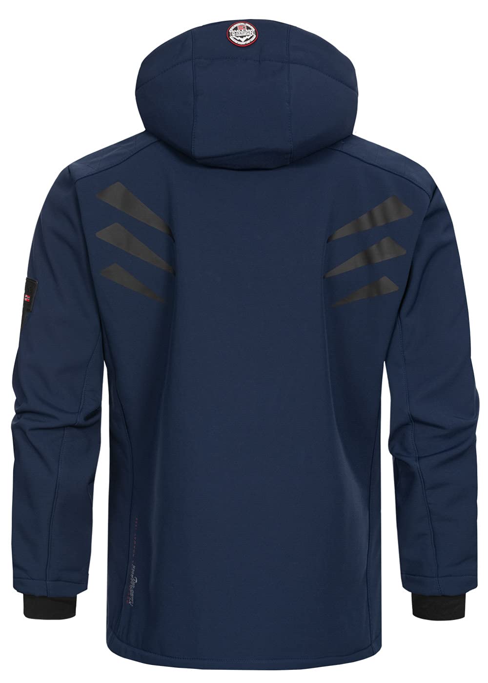 Geographical Norway Tacebook Men - Chaqueta Softshell Hombres Impermeable Con Capucha - Chaqueta Outdoor Cortavientos Resistente - Senderismo Esquí Otoño Invierno Primavera