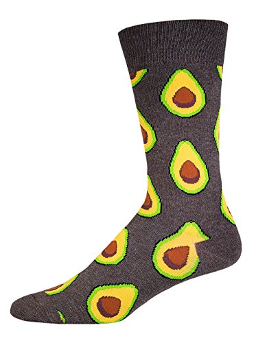 Chaussettes hautes homme Socksmith AvoChats marron en maille de coton extensible
