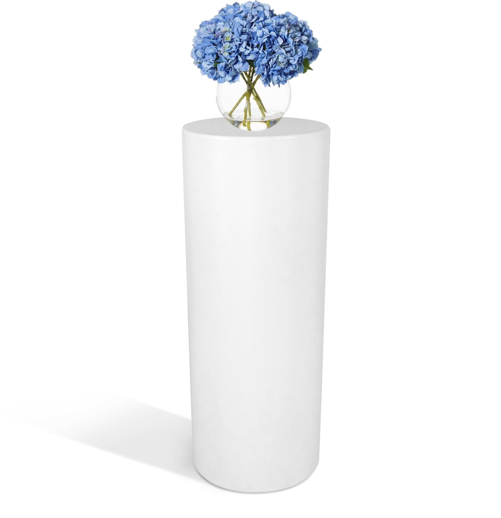 Kloris Sweet Table Cylindrical Column Height 70 cm Diameter 35 cm White Made in Italy