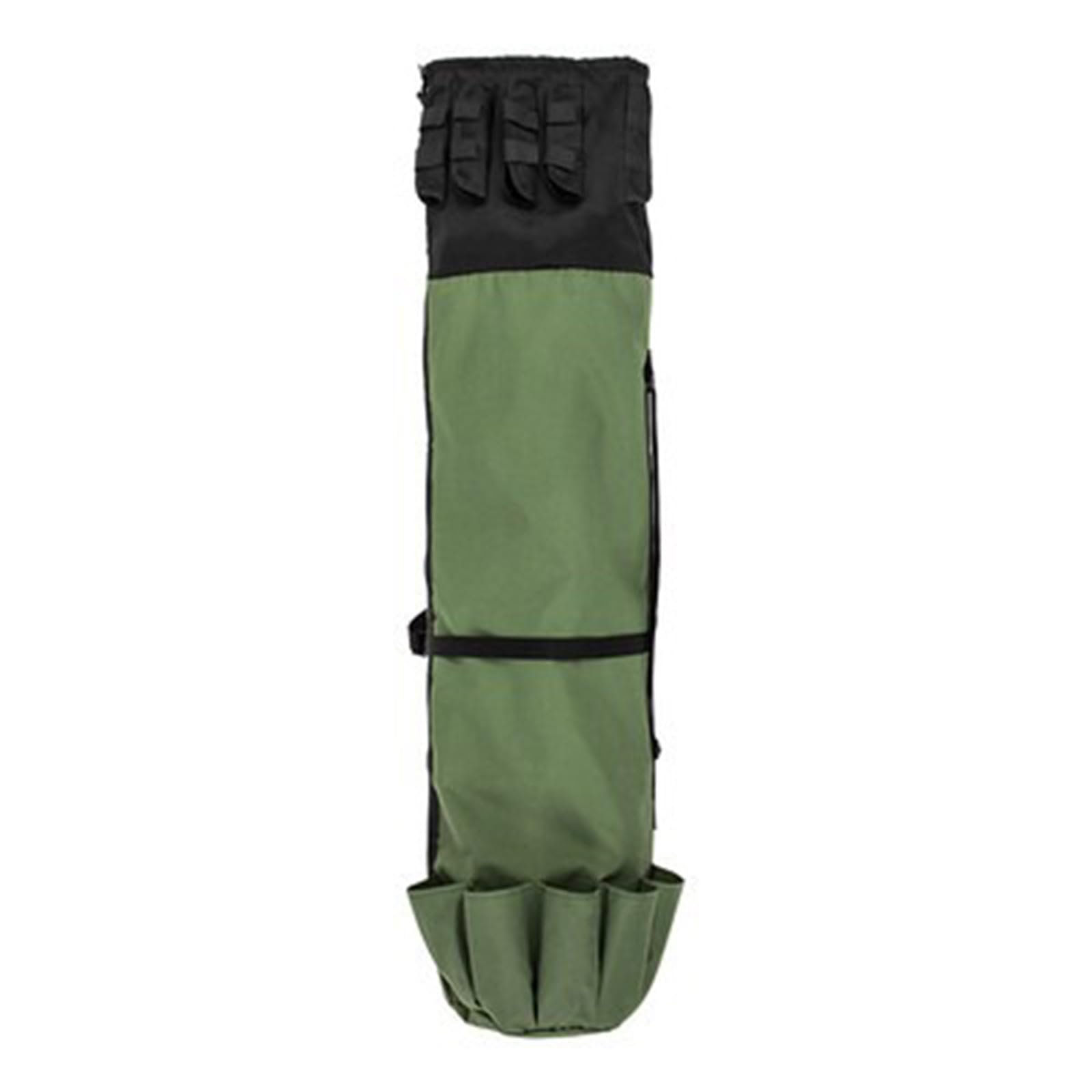 Sac de rangement pliable pour canne à pêche vert grande capacité