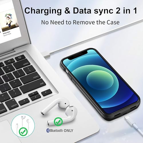 Coque de batterie fine iPhone 13 Mini étui portable noir 6800 mAh - 7