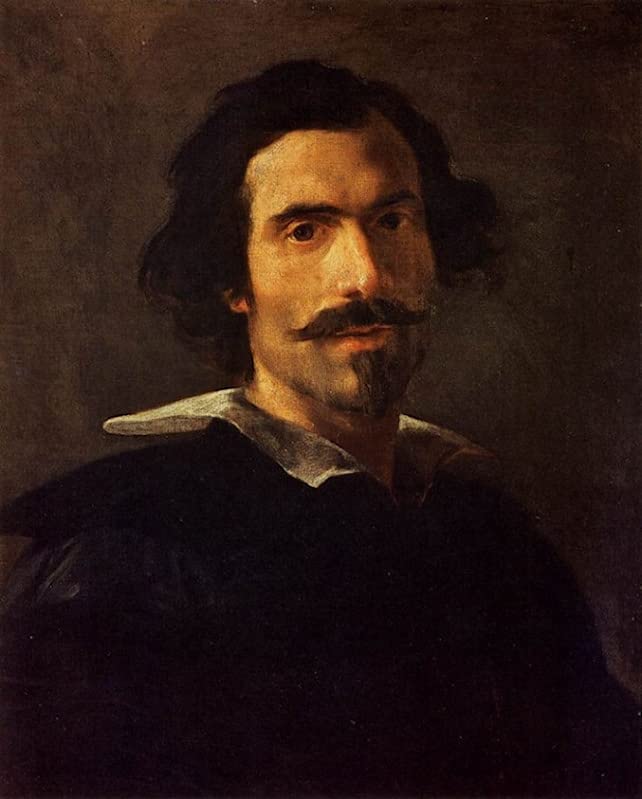 Peinture abstraite autoportrait Gian Lorenzo Bernini, poster 60x90cm art mural chambre