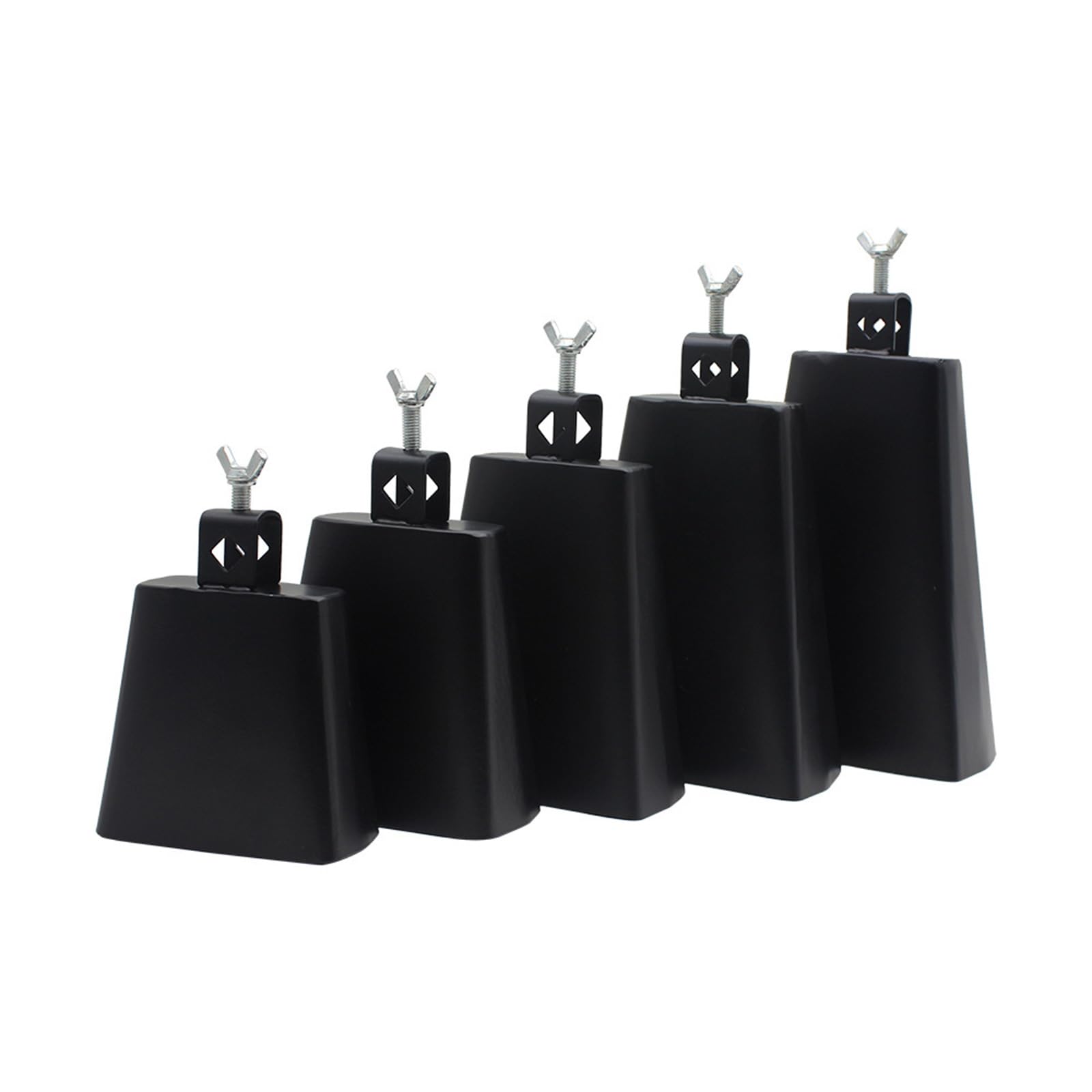 Percussion - Set di strumenti per tamburi, per matrimonio, calcio, campanella di mucca, in metallo, campane di mucca