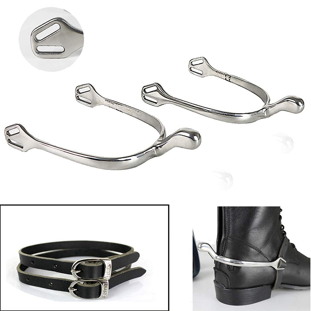 Éperon d'équitation à bille roulante en acier Premier Equine - silver/silver - TU - Sport