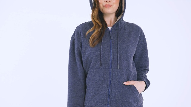 CityComfort Sweat Polaire Femme Zippé à Capuche Réversible - Ultra Doux & Chaud, S à XL, Parfait Pour L'Hiver