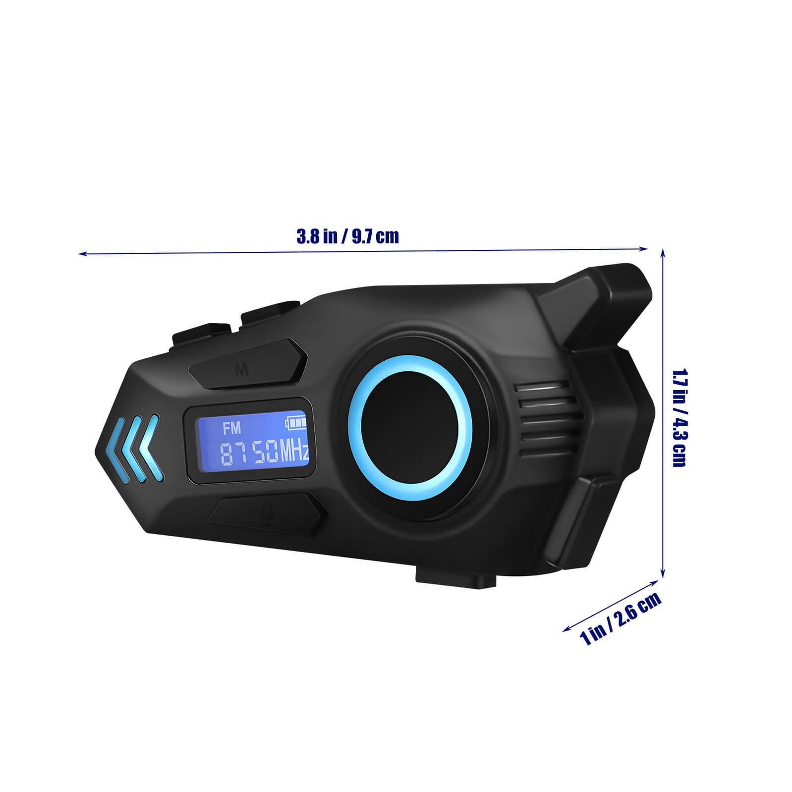 DOITOOL Écouteurs pour Casque de Moto Casque Audio pour Vélo sans Fil Accessoires Moto pour Communication Vocale avec Microphone Intégré