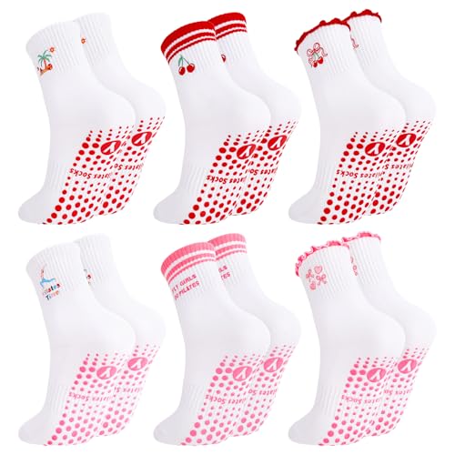 Image of Pilates Grip Yoga Socks for Women Cute Non Slip Socks