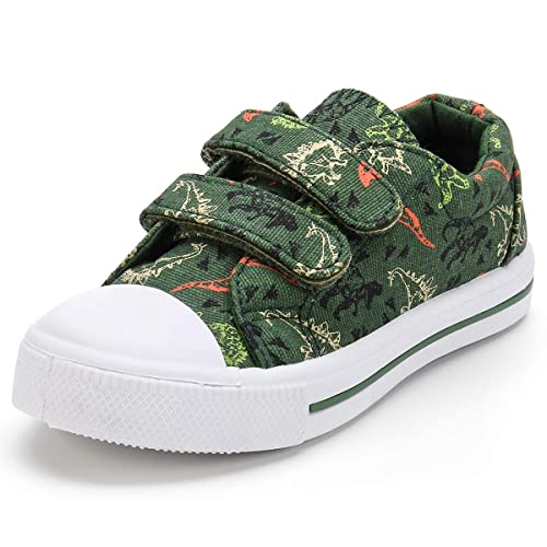 Image of K KomForme Toddler Shoes, Hook & Loop Canvas Sneakers for Boys and Girls | Slip-on, Lightweight, Comfortable
