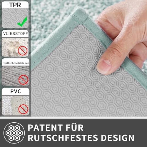 Yimobra Rutschfester Badezimmerteppich Extra weich und bequem Wasserabsorbierende, Dicke und maschinenwaschbare Badematte Flauschig für… – Ansicht 5