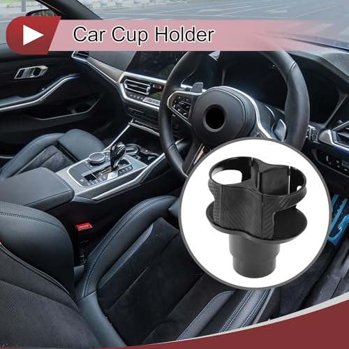 Portavasos Extensor para Carro 2 en 1 Negro ABS miniatura 2