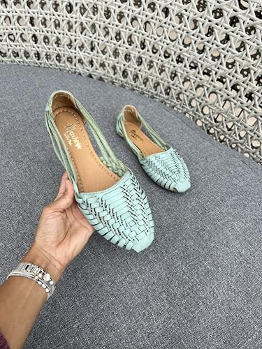 Image of Macarena Collection Womens Shoes Leather Sandals for Women | Huarache Handmade Mexican Sandals | Comfortable & Stylish Womens Sandals 2167