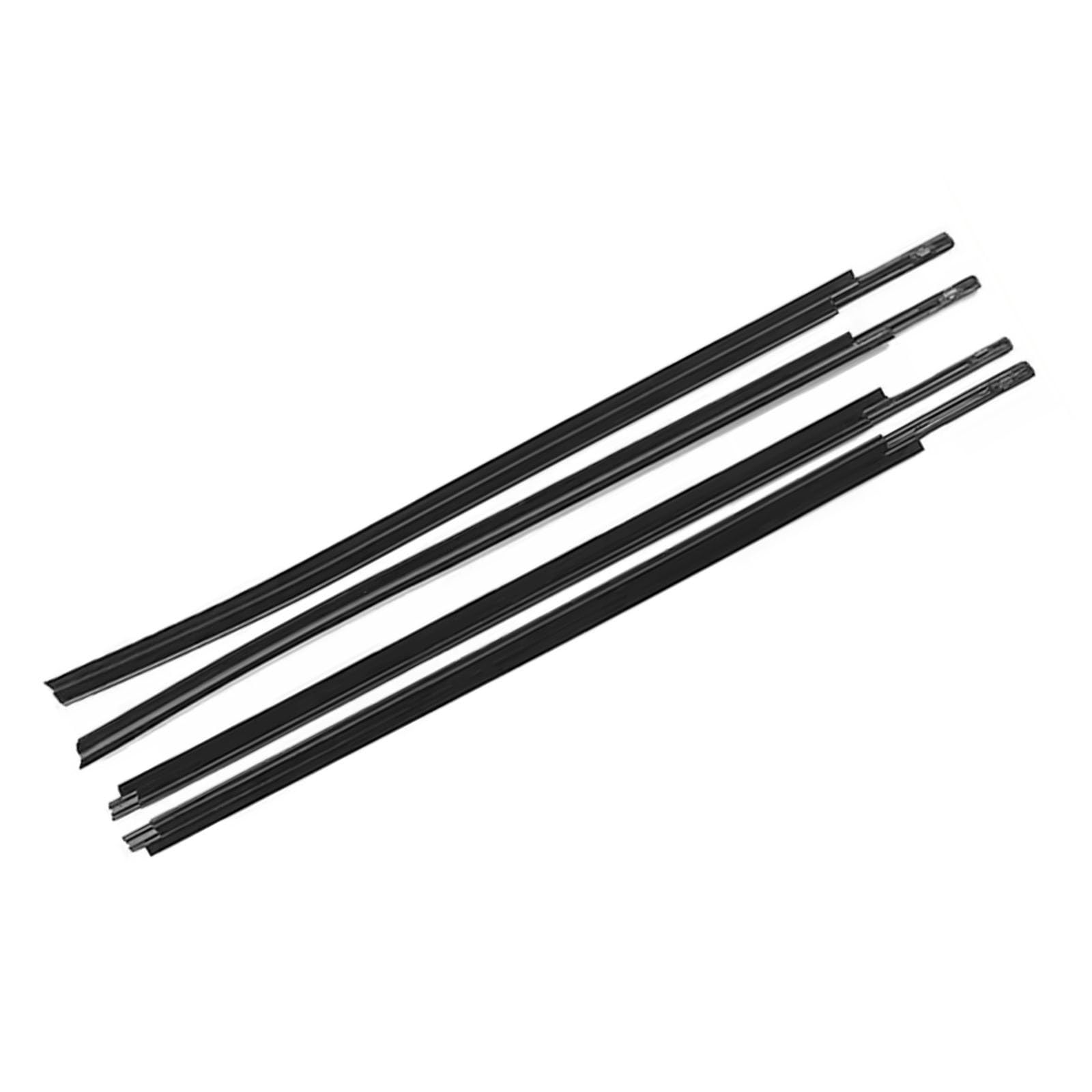 Automotive Window Seals Compatible with Toyota for Tundra CrewMax 2007-2018 4-Doors Car Window Weatherstrip Seal Belt Trim Sealing Strips Outer Glass