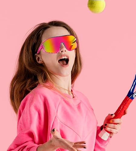 Feisedy Unisex Youth Sunglasses, Teens Baseball Tennis Sunglasses, Uv400 Sports Boys Girls Cycling Shades B4064 thumb #2