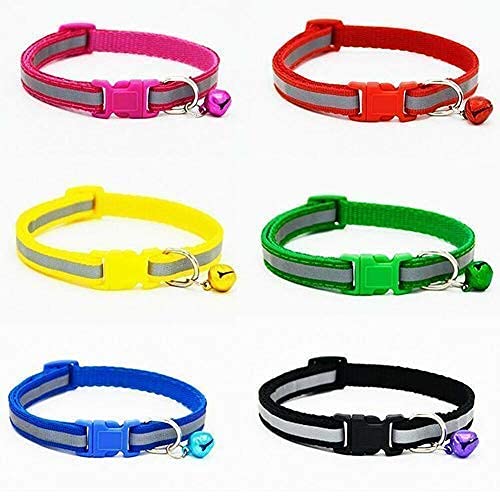 SR VISION Adjustable Reflective Collar Safety Buckle with Bells for Puppy, Cat, Dog, Kitten (Colour May Vary) - (Pack of 2) (B09WLSC75B) Amazon Price History, Amazon Price Tracker
