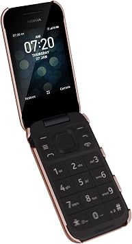 Nakedcellphone Grid Series for Nokia 2760 2780 Flip Case - Rose Gold Pink