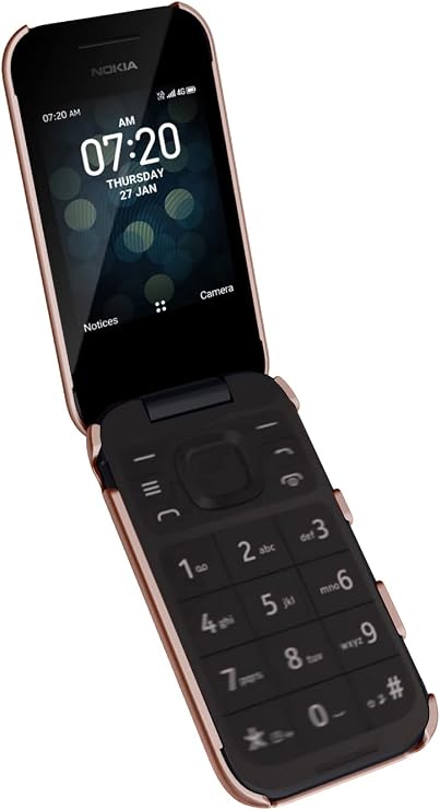 Nakedcellphone Grid Series for Nokia 2760 2780 Flip Case - Rose Gold Pink