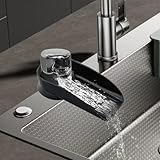 Black Dishwasher Air Gap ​Cover Water Ramp Silicone Splash ​Guard, Universal Accessory for Dishwasher Air Gap, 4° Overflow Spout Extender for Dishwasher - Drain Water Efficiently