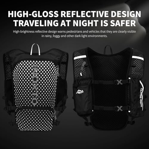 Image of INOXTO Running Hydration Vest Backpack,Lightweight Insulated Pack with 1.5L Water Bladder Bag Daypack for Hiking Trail Running Cycling Race Marathon for Women Men