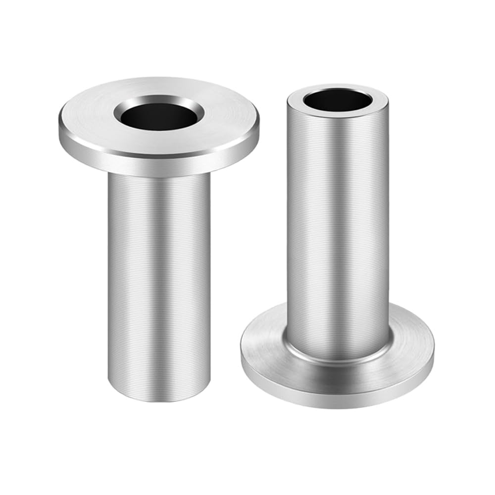 Edelstahl-Schutzhüllen, 60 Stück, 0,6 cm, 3/16 Zoll, Kabelgeländer-Set, Kabelgeländer-Schutzhülse für Holzpfosten, Drahtseil, Kabel, DIY-Balustrade