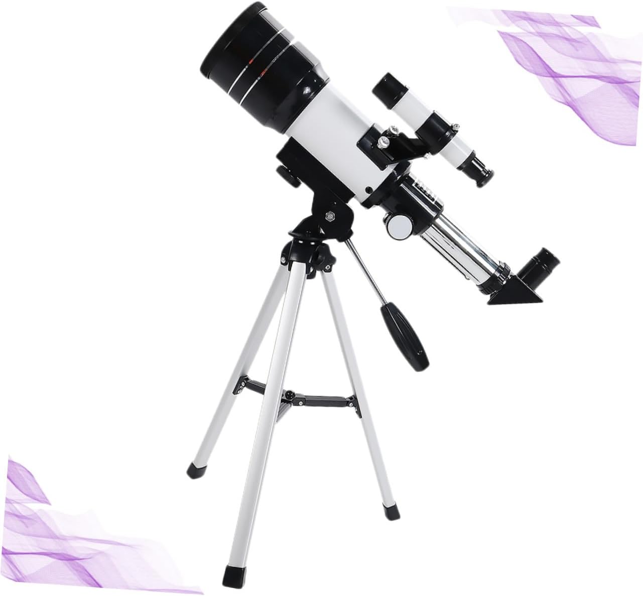 Professional Astronomical Monocular Telescope with Focal Coated Glass Optics for Brightness and Clarity Lightweight Aluminum Alloy Refractor with Tripod Easy Assembly for Beginner