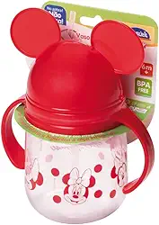 Caneca Treinamento com canudo de silicone retrátil Minnie 350 ml Plasútil