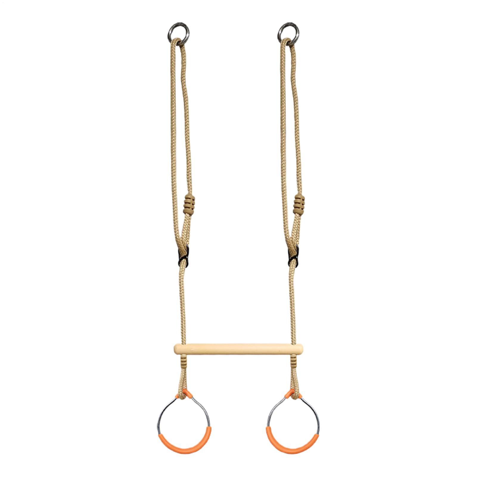 Gymnastics Rings, Jungle Gym Climbing Rings, Indoor and Outdoor Obstacle Course Playground Equipment, Sensory Balance Game for Backyard, Playroom, and Fitness Activities