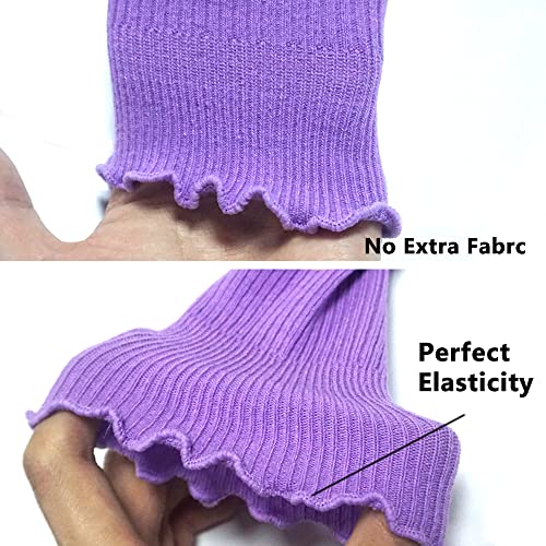 Image of Mcool Mary Womens Ruffle Socks, Cute Ankle Winter Warm Knit Cotton Frilly Sock 6 Pack