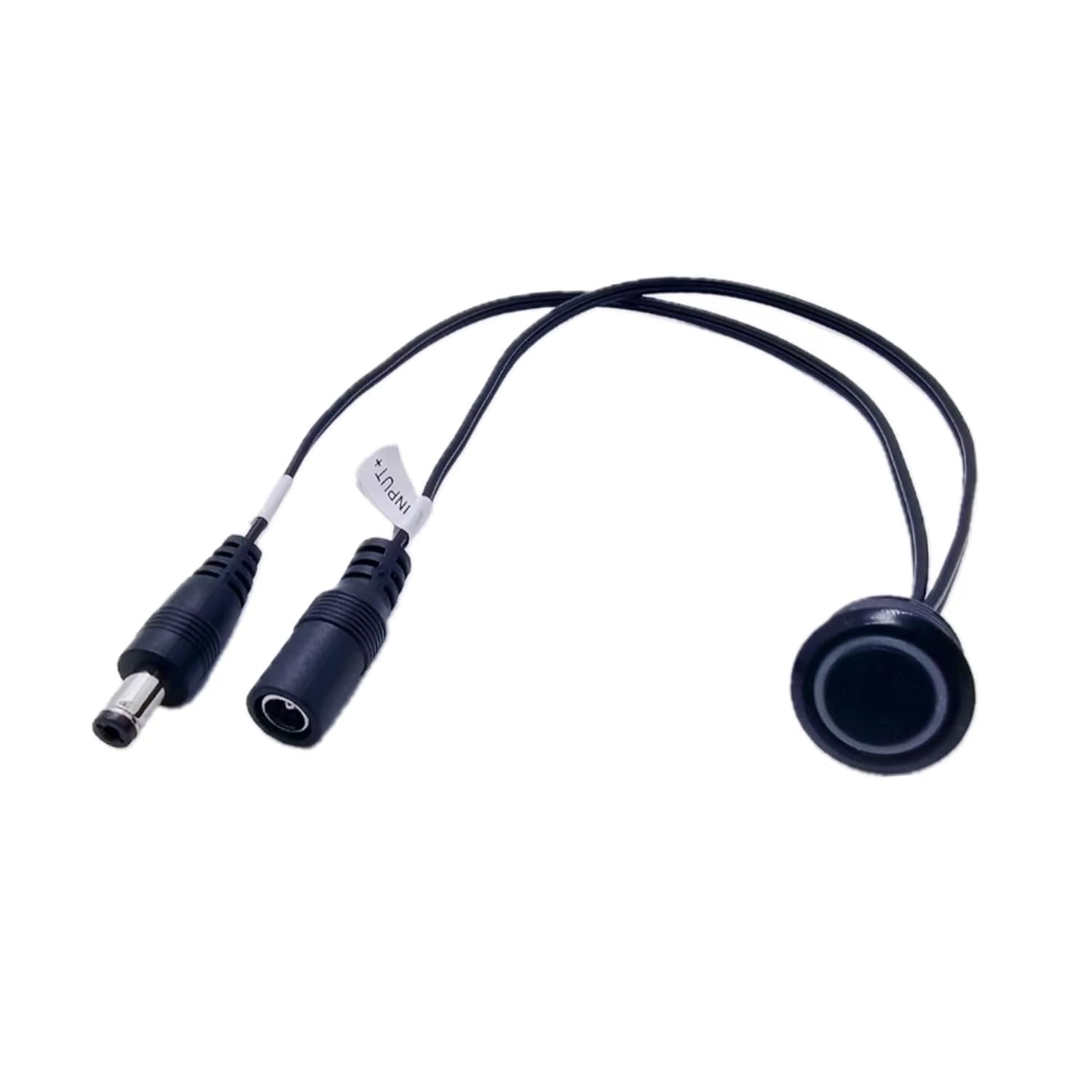 12V 24V Touch Dimmer Switch with Memory Feature, Blue LED Indicator (Black, 17mm-1P)